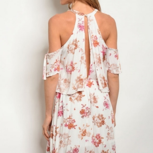 Ivory Floral Dress - Picture 3 of 3